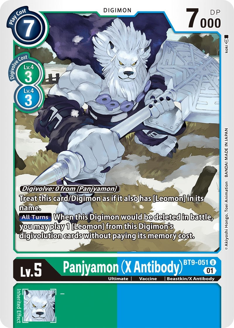 Image for Panjyamon (X Antibody) (BT9-051 U) (X Record) - Digimon Card Game