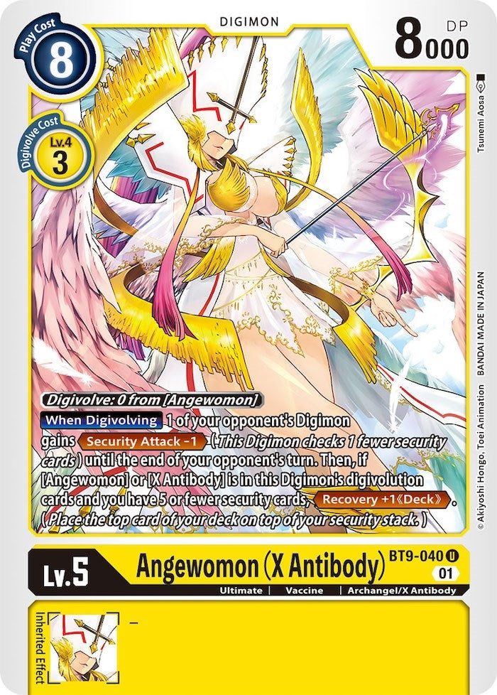 Image for Angewomon (X Antibody) (BT9-040 U) (X Record) - Digimon Card Game
