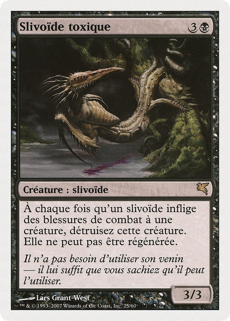 Image for Toxin Sliver (French) - "Slivoïde toxique" (D25) (Magic Encyclopedia 2005 (Salvat/Hachette)) - Magic: The Gathering