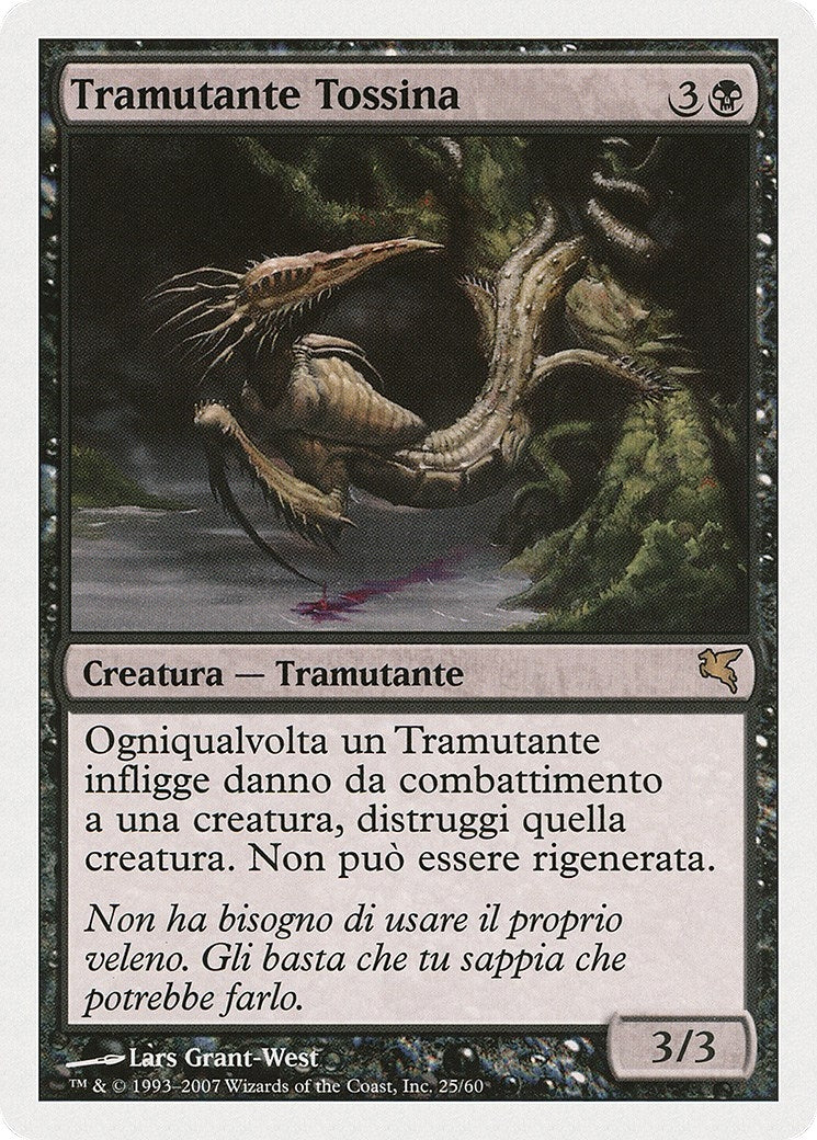 Image for Toxin Sliver (Italian) - "Tramutante Tossina" (D25) (Magic Encyclopedia 2005 (Salvat/Hachette)) - Magic: The Gathering