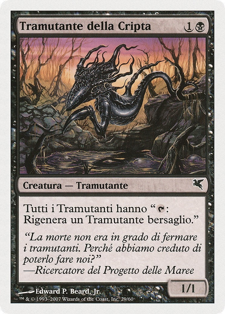 Image for Crypt Sliver (Italian) - "Tramutante della Cripta" (D29) (Magic Encyclopedia 2005 (Salvat/Hachette)) - Magic: The Gathering