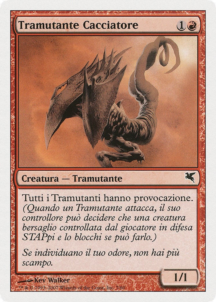 Image for Hunter Sliver (Italian) - "Tramutante Cacciatore" (D7) (Magic Encyclopedia 2005 (Salvat/Hachette)) - Magic: The Gathering