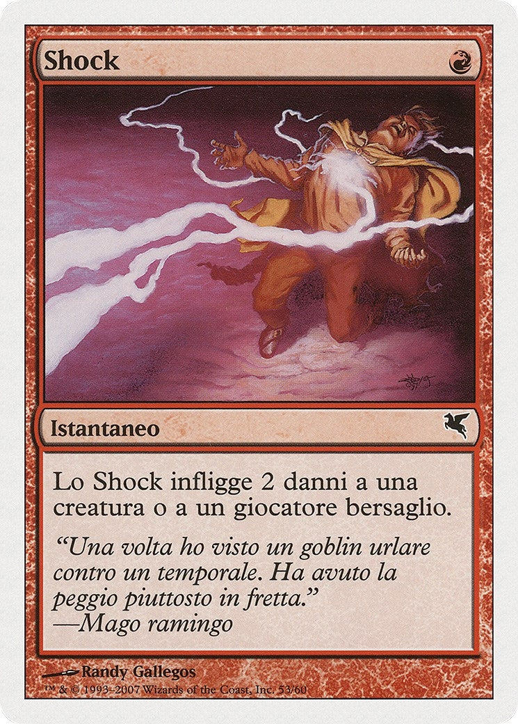 Image for Shock (Italian) (I53) (Magic Encyclopedia 2005 (Salvat/Hachette)) - Magic: The Gathering