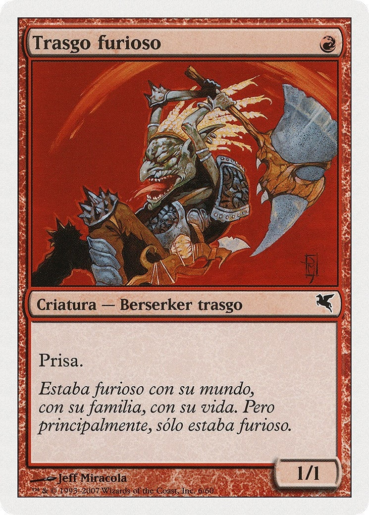 Image for Raging Goblin (Spanish) - "Trasgo furioso" (I6) (Magic Encyclopedia 2005 (Salvat/Hachette)) - Magic: The Gathering
