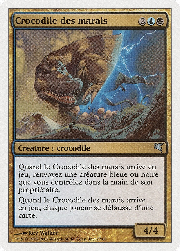 Image for Marsh Crocodile (French) - "Crocodile des marais" (E27) (Magic Encyclopedia 2005 (Salvat/Hachette)) - Magic: The Gathering