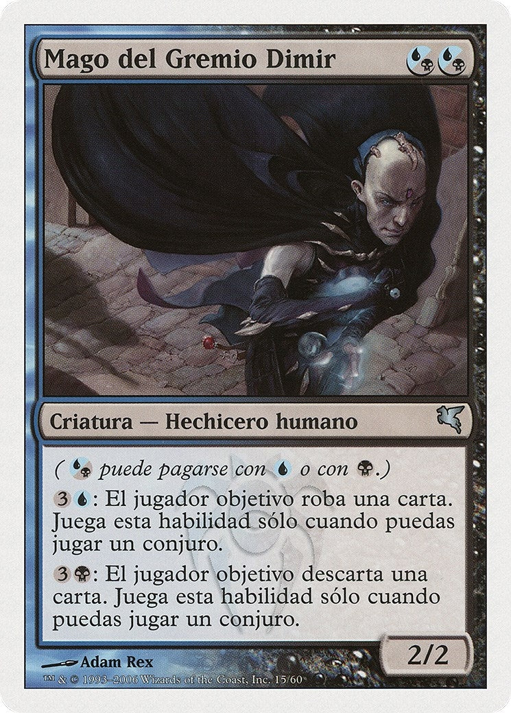 Image for Dimir Guildmage (Spanish) - "Mago del Gremio Dimir" (H15) (Magic Encyclopedia 2005 (Salvat/Hachette)) - Magic: The Gathering