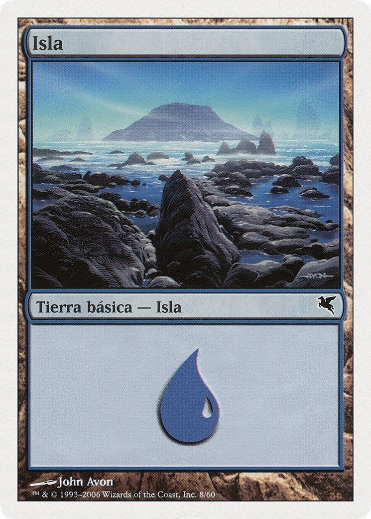 Image for Island (Spanish) - "Isla" (E8) (Magic Encyclopedia 2005 (Salvat/Hachette)) - Magic: The Gathering