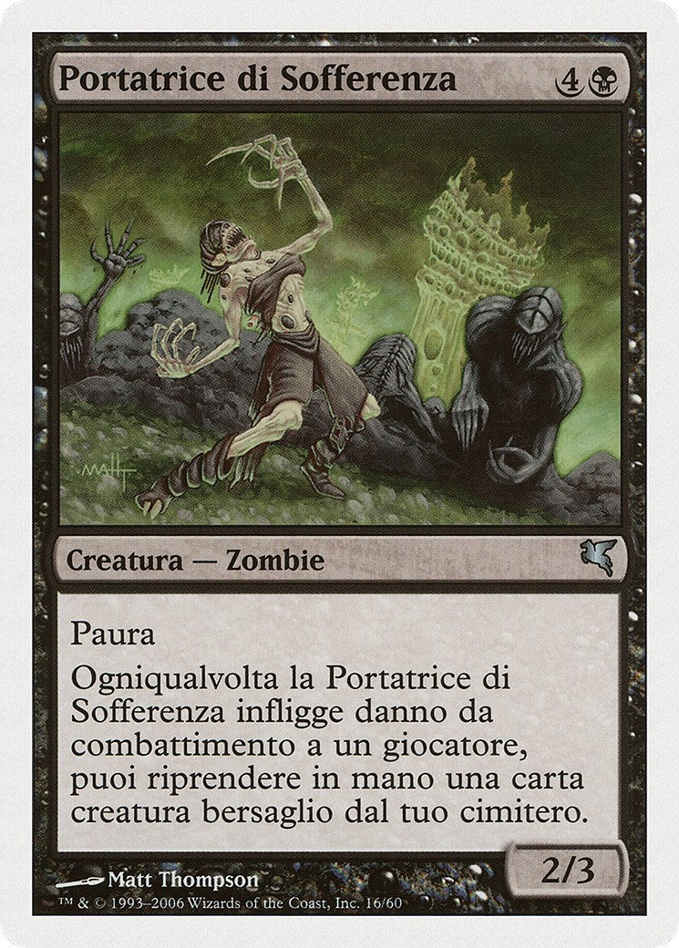 Image for Woebearer (Italian) - "Portatrice di Sofferenza" (F16) (Magic Encyclopedia 2005 (Salvat/Hachette)) - Magic: The Gathering
