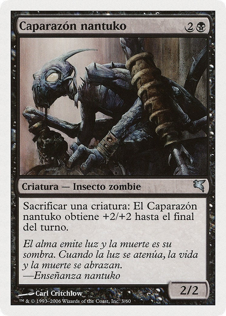 Image for Nantuko Husk (Spanish) - "Caparazón nantuko" (F3) (Magic Encyclopedia 2005 (Salvat/Hachette)) - Magic: The Gathering