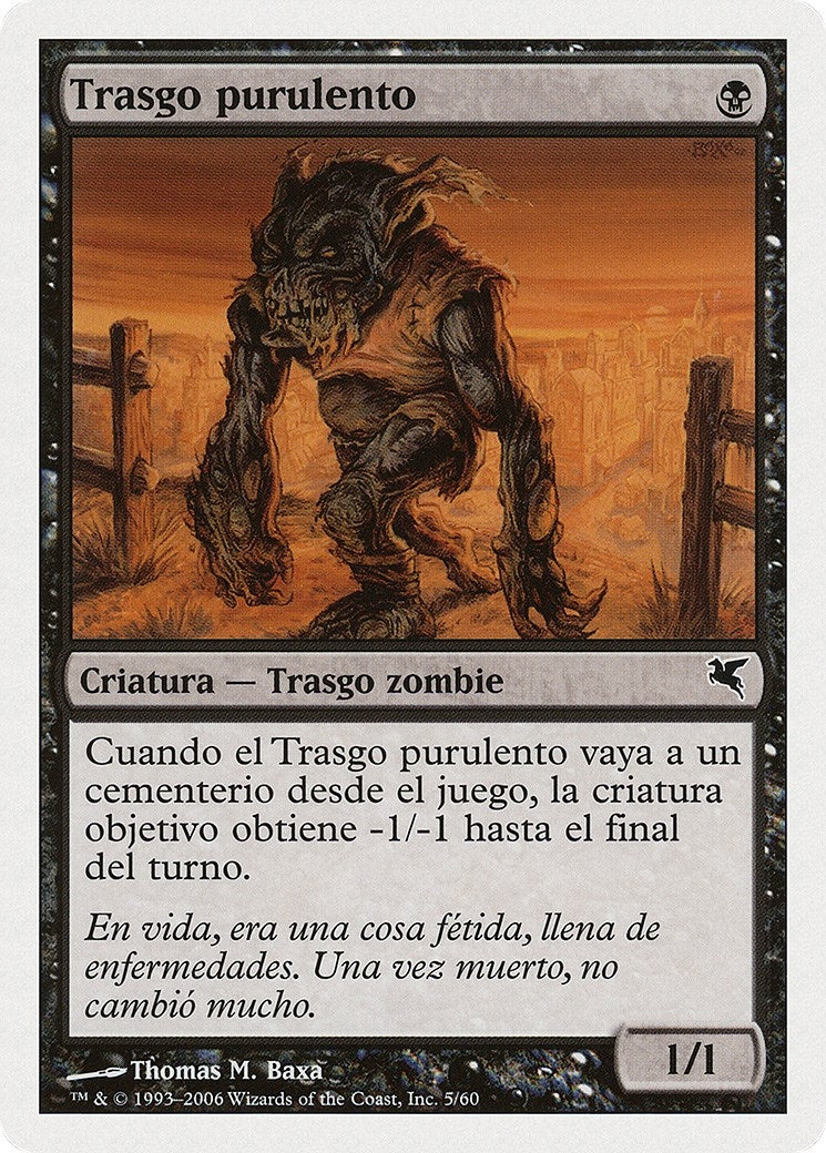 Image for Festering Goblin (Spanish) - "Trasgo purulento" (F5) (Magic Encyclopedia 2005 (Salvat/Hachette)) - Magic: The Gathering