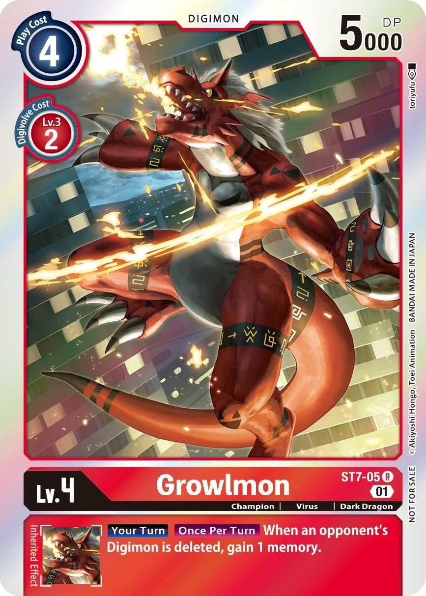 Image for Growlmon (Gen Con 2022) (ST7-05 R) (Starter Deck 07: Gallantmon) - Digimon Card Game