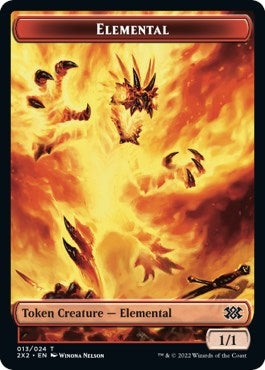 Image for Elemental // Angel Double-Sided Token (13 // 3) (Double Masters 2022) - Magic: The Gathering