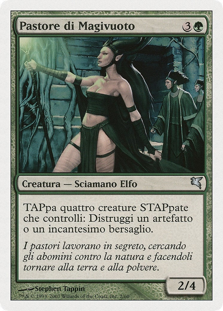 Image for Nullmage Shepherd (Italian) - "Pastore di Magivuoto" (B2) (Magic Encyclopedia 2005 (Salvat/Hachette)) - Magic: The Gathering