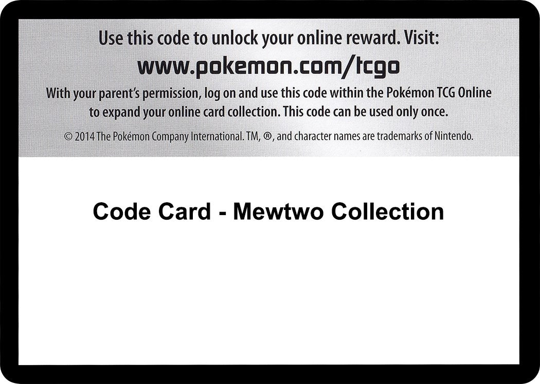 Image for Code Card - Mewtwo Collection (Next Destinies) - Pokemon