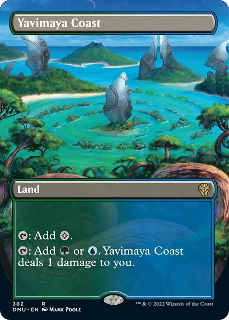 Image for Yavimaya Coast (Borderless) (382) (Dominaria United) - Magic: The Gathering