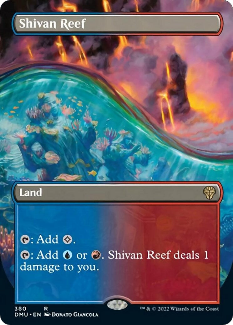 Image for Shivan Reef (Borderless) (380) (Dominaria United) - Magic: The Gathering
