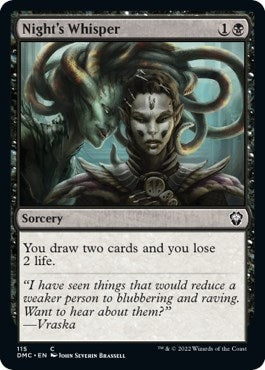 Image for Night's Whisper (115) (Commander: Dominaria United) - Magic: The Gathering