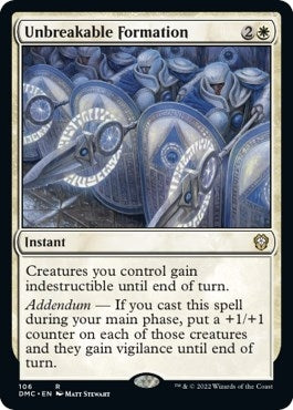 Image for Unbreakable Formation (106) (Commander: Dominaria United) - Magic: The Gathering