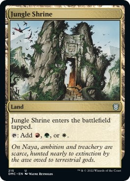 Image for Jungle Shrine (215) (Commander: Dominaria United) - Magic: The Gathering