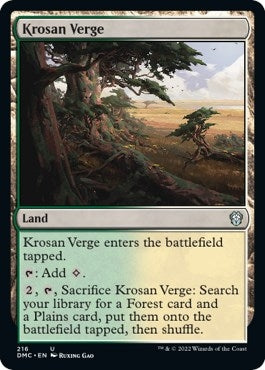 Image for Krosan Verge (216) (Commander: Dominaria United) - Magic: The Gathering