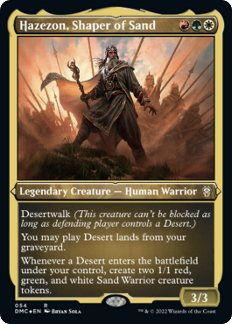 Image for Hazezon, Shaper of Sand (Foil Etched) (54) (Commander: Dominaria United) - Magic: The Gathering