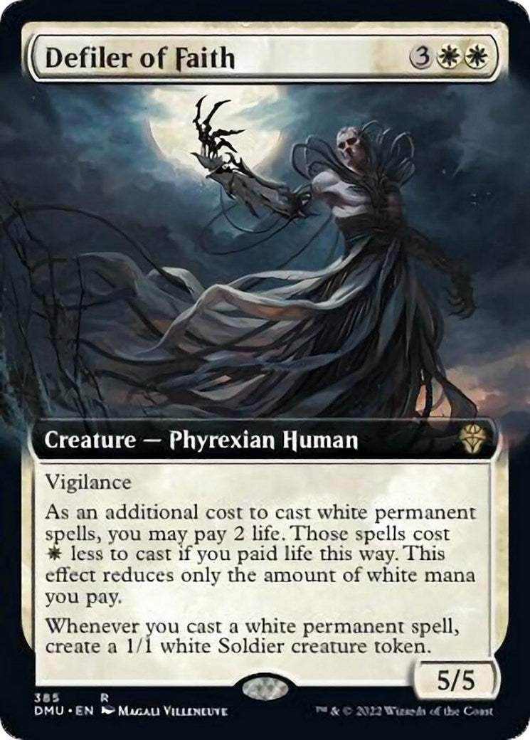 Image for Defiler of Faith (Extended Art) (385) (Dominaria United) - Magic: The Gathering