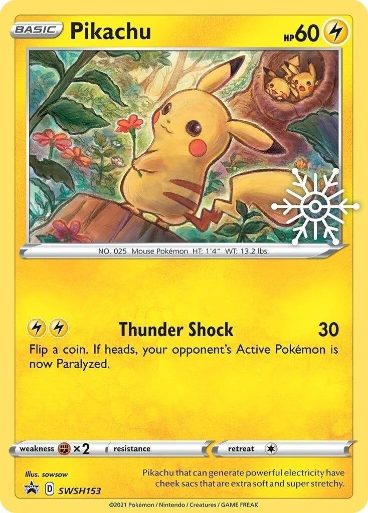 Image for Pikachu - SWSH153 (Holiday Calendar) (SWSH153) (SWSH: Sword & Shield Promo Cards) - Pokemon
