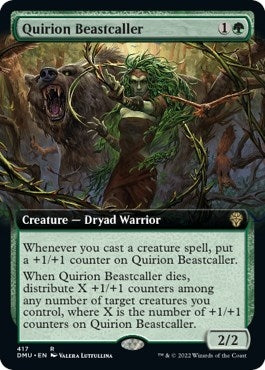 Image for Quirion Beastcaller (Extended Art) (417) (Dominaria United) - Magic: The Gathering