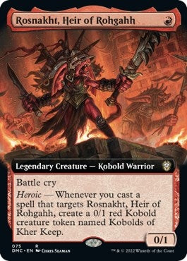 Image for Rosnakht, Heir of Rohgahh (Extended Art) (75) (Commander: Dominaria United) - Magic: The Gathering