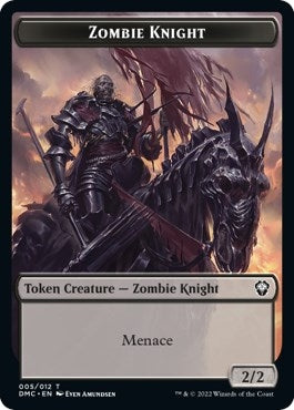 Image for Zombie Knight // Knight Double-Sided Token (5 // 3) (Commander: Dominaria United) - Magic: The Gathering