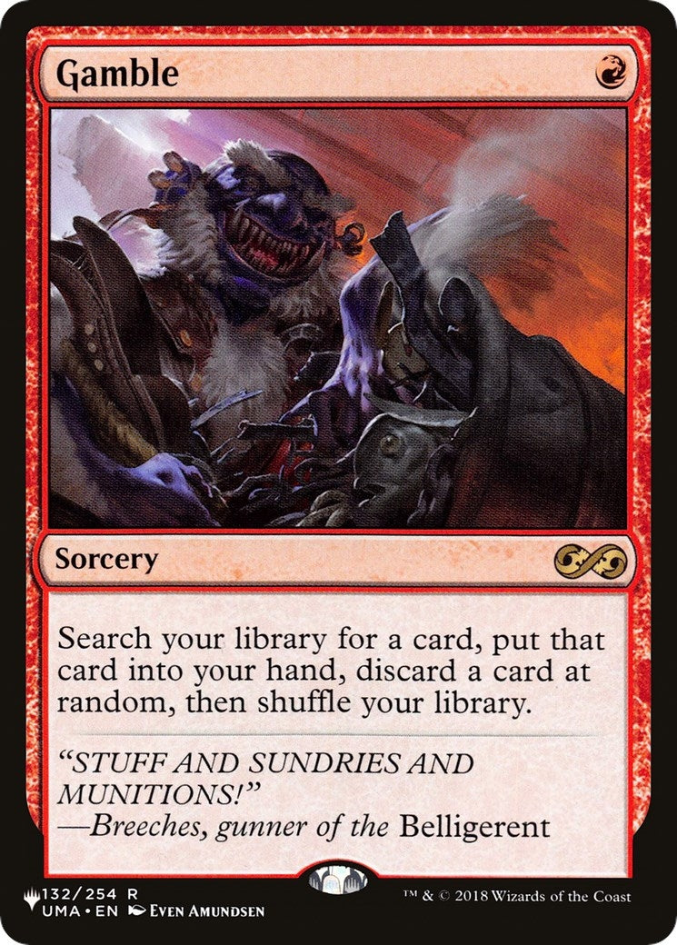 Image for Gamble (132) (The List Reprints) - Magic: The Gathering