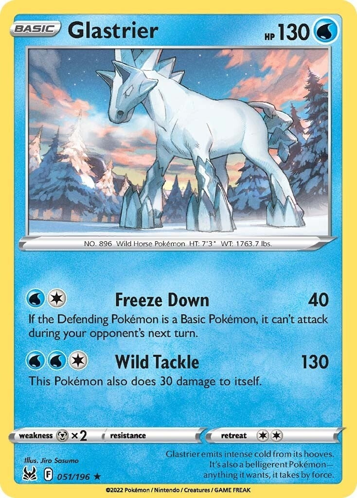 Image for Glastrier (051/196) (SWSH11: Lost Origin) - Pokemon