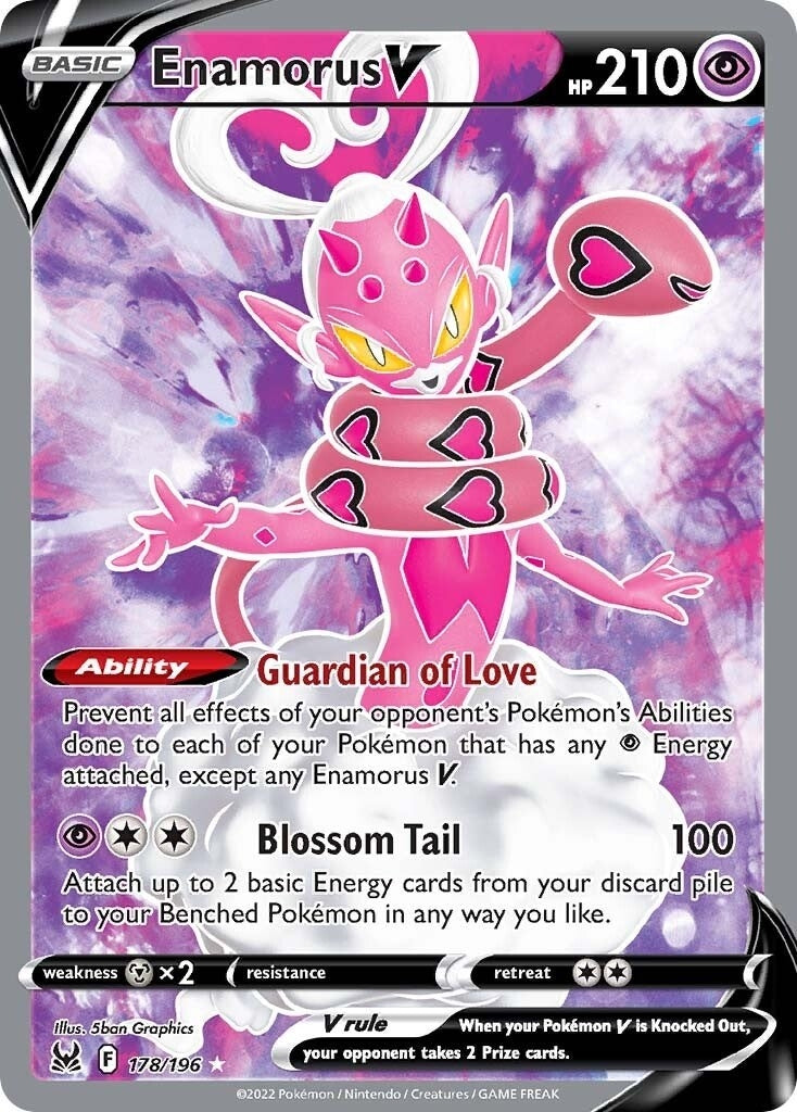 Image for Enamorus V (Full Art) (178/196) (SWSH11: Lost Origin) - Pokemon
