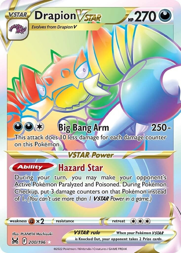 Image for Drapion VSTAR (Secret) (200/196) (SWSH11: Lost Origin) - Pokemon