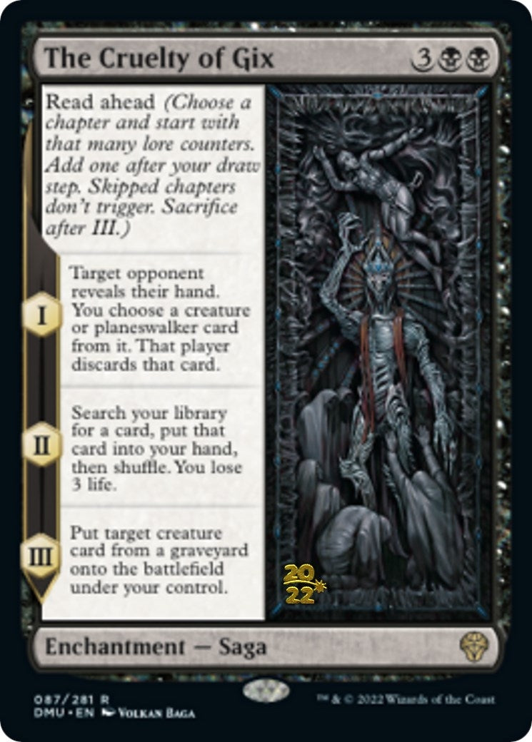 Image for The Cruelty of Gix (87) (Prerelease Cards) - Magic: The Gathering