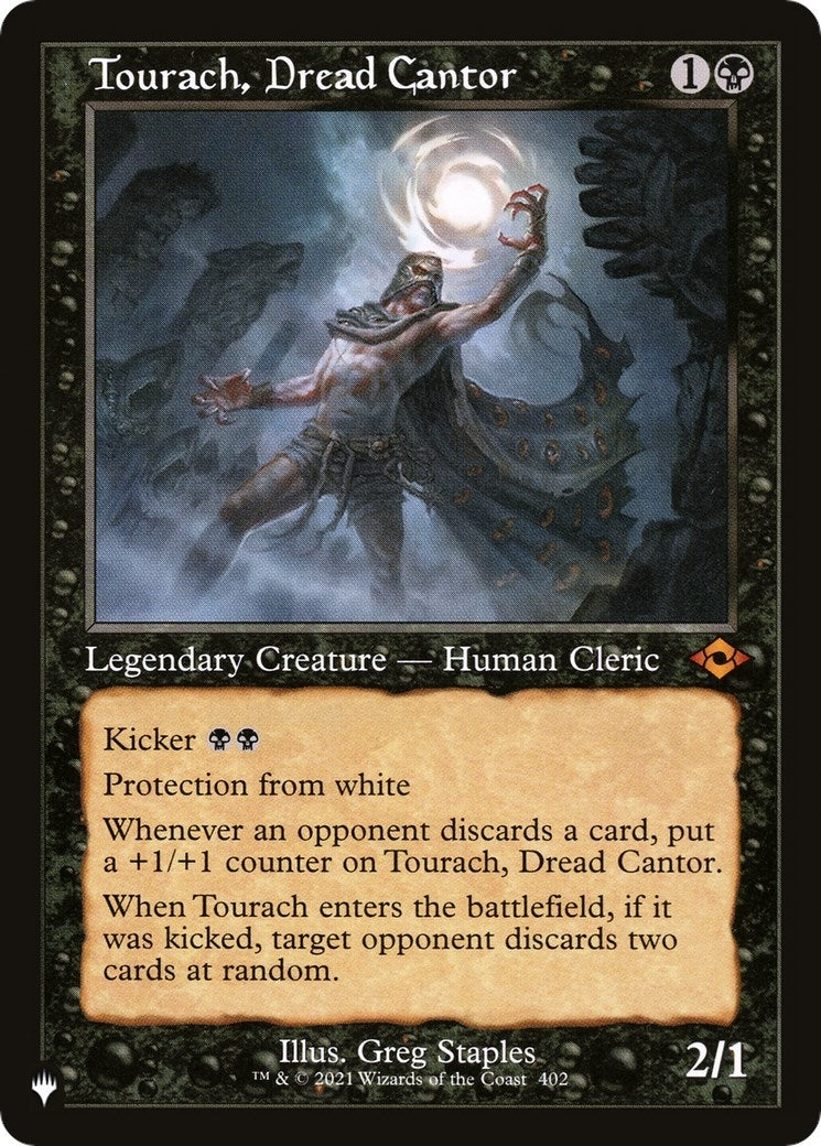 Image for Tourach, Dread Cantor (Retro Frame) (402/303) (The List Reprints) - Magic: The Gathering