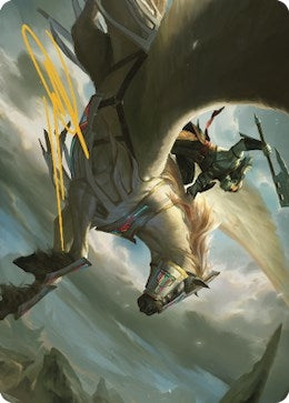 Image for Cleaving Skyrider Art Card (Gold-Stamped Signature) (5) (Art Series: Dominaria United) - Magic: The Gathering