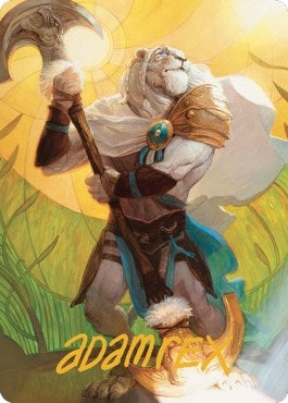 Image for Ajani, Sleeper Agent Art Card (Gold-Stamped Signature) (42) (Art Series: Dominaria United) - Magic: The Gathering