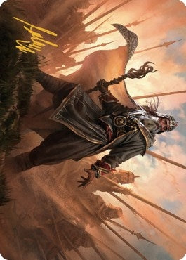 Image for Hazezon, Shaper of Sand Art Card (Gold-Stamped Signature) (46) (Art Series: Dominaria United) - Magic: The Gathering