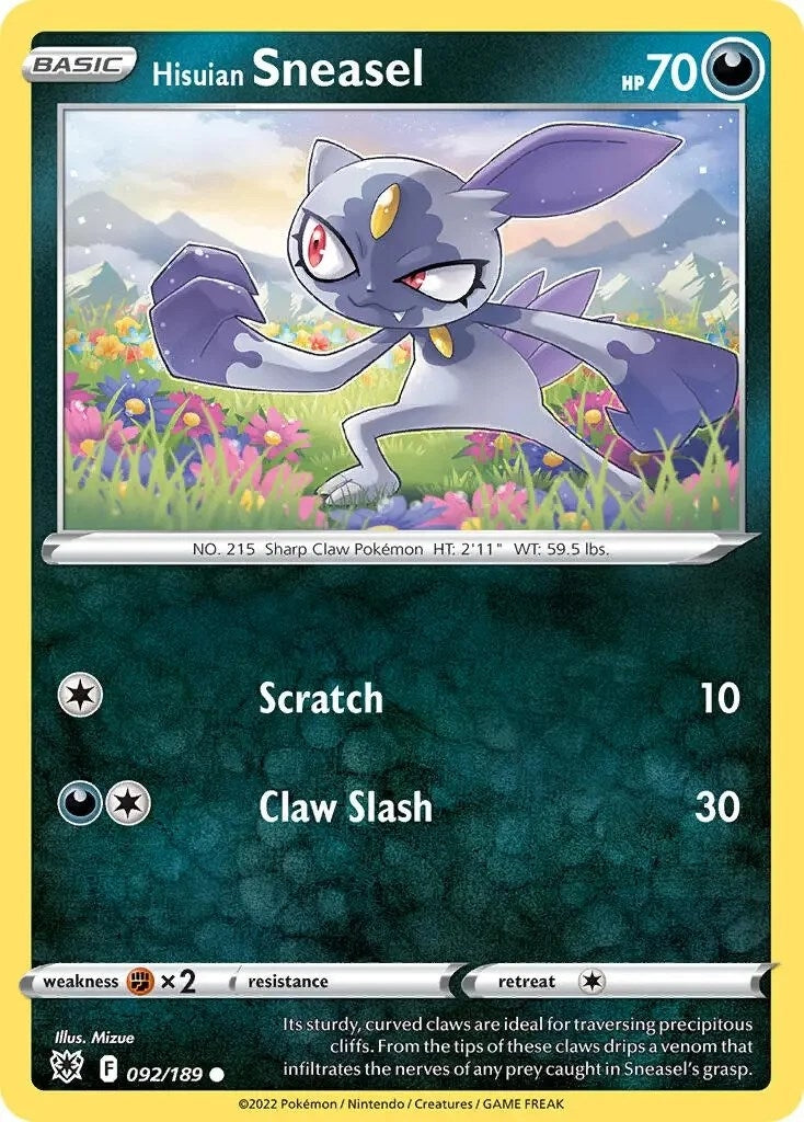Image for Hisuian Sneasel - 092/189 (Cosmos Holo) (092/189) (Deck Exclusives) - Pokemon