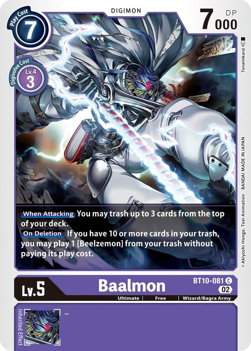 Image for Baalmon (BT10-081 C) (Xros Encounter) - Digimon Card Game