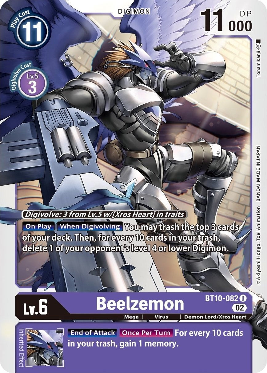 Image for Beelzemon (BT10-082 U) (Xros Encounter) - Digimon Card Game