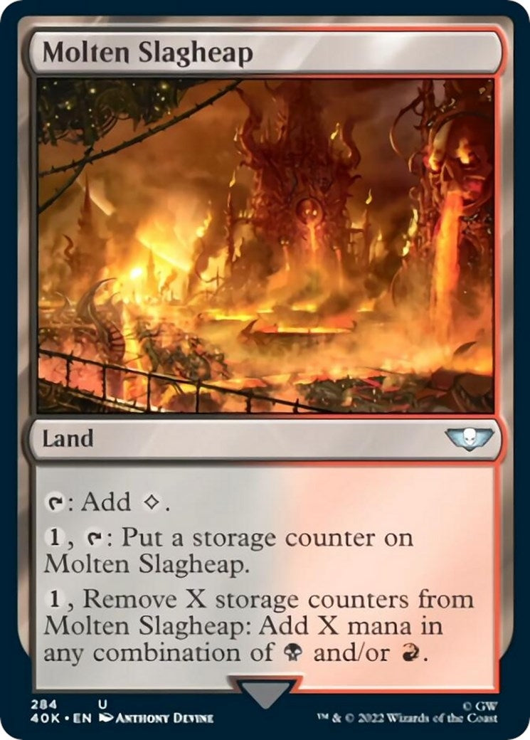 Image for Molten Slagheap (284) (Universes Beyond: Warhammer 40,000) - Magic: The Gathering