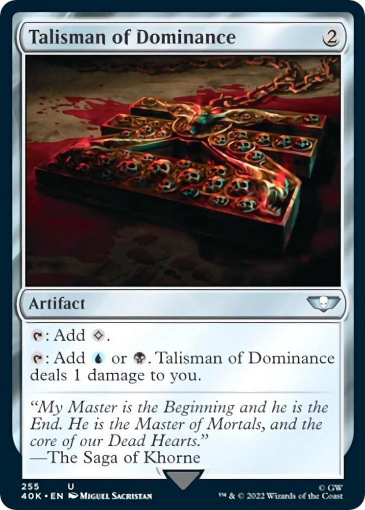 Image for Talisman of Dominance (255) (255) (Universes Beyond: Warhammer 40,000) - Magic: The Gathering