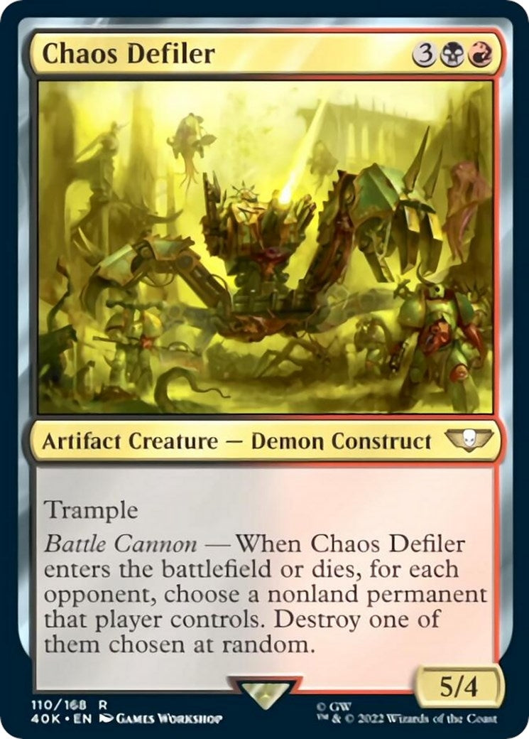 Image for Chaos Defiler (Surge Foil) (110) (Universes Beyond: Warhammer 40,000) - Magic: The Gathering