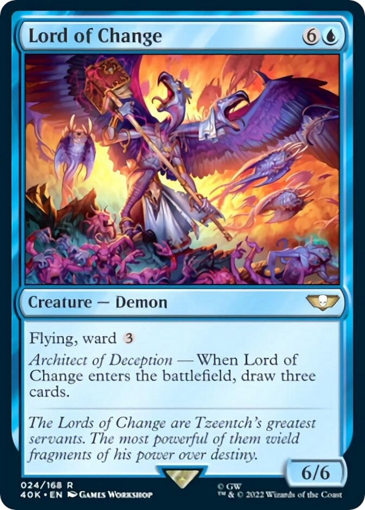 Image for Lord of Change (Surge Foil) (24) (Universes Beyond: Warhammer 40,000) - Magic: The Gathering