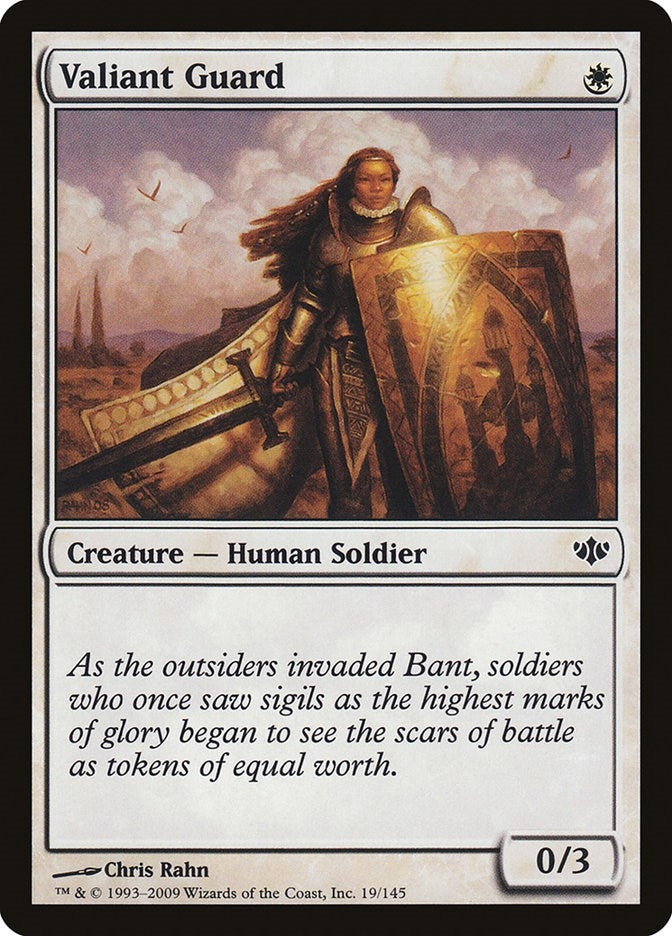 Image for Valiant Guard (19) (Conflux) - Magic: The Gathering