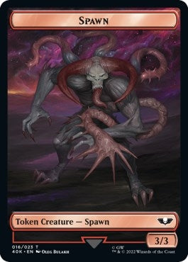 Image for Spawn // Blue Horror Double-Sided Token (16 // 20) (Universes Beyond: Warhammer 40,000) - Magic: The Gathering