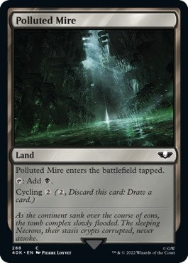 Image for Polluted Mire (288) (Universes Beyond: Warhammer 40,000) - Magic: The Gathering