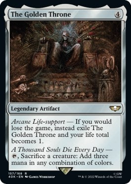 Image for The Golden Throne (Surge Foil) (157) (Universes Beyond: Warhammer 40,000) - Magic: The Gathering